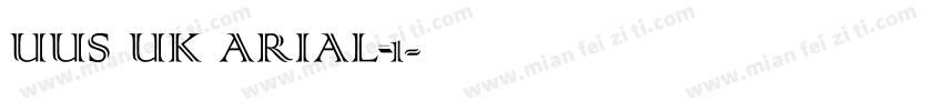 UUS UK ARIAL_1字体转换